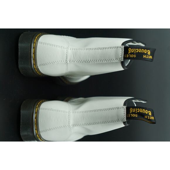 Doc Martens Zavala White 8 Eyelet Combat Ankle Boot size 11 US 43 EU Black - Picture 4 of 12